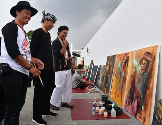  Lukisan ‘Kakek Tua Tertawa’ Karyanya Dibeli Presiden Jokowi, Apa Kata Jaja Ilalang?
