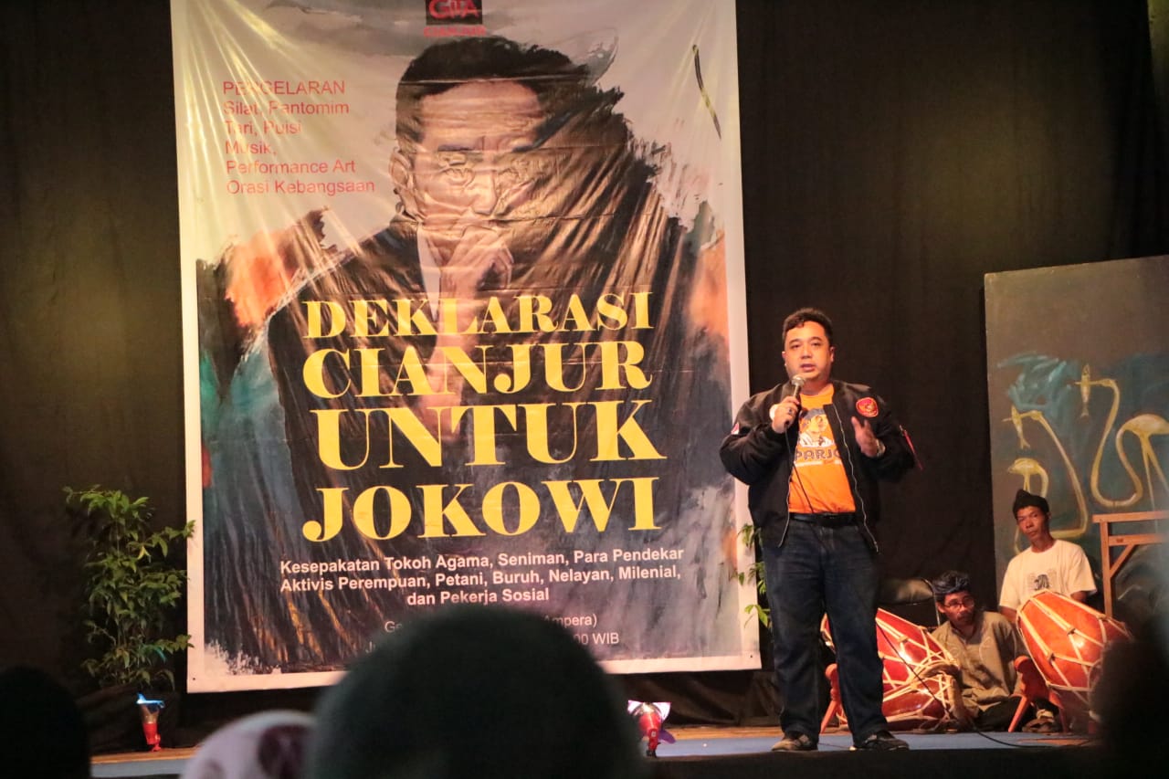  Di Gedung DKC, Seniman Budayawan Cianjur Ngumpul Bareng Dukung Jokowi