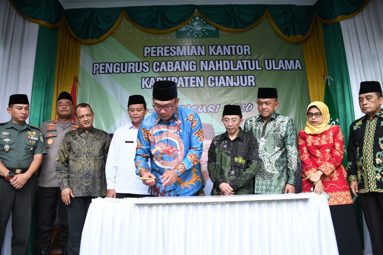  Kang Emil Resmikan Gedung PCNU Kabupaten Cianjur