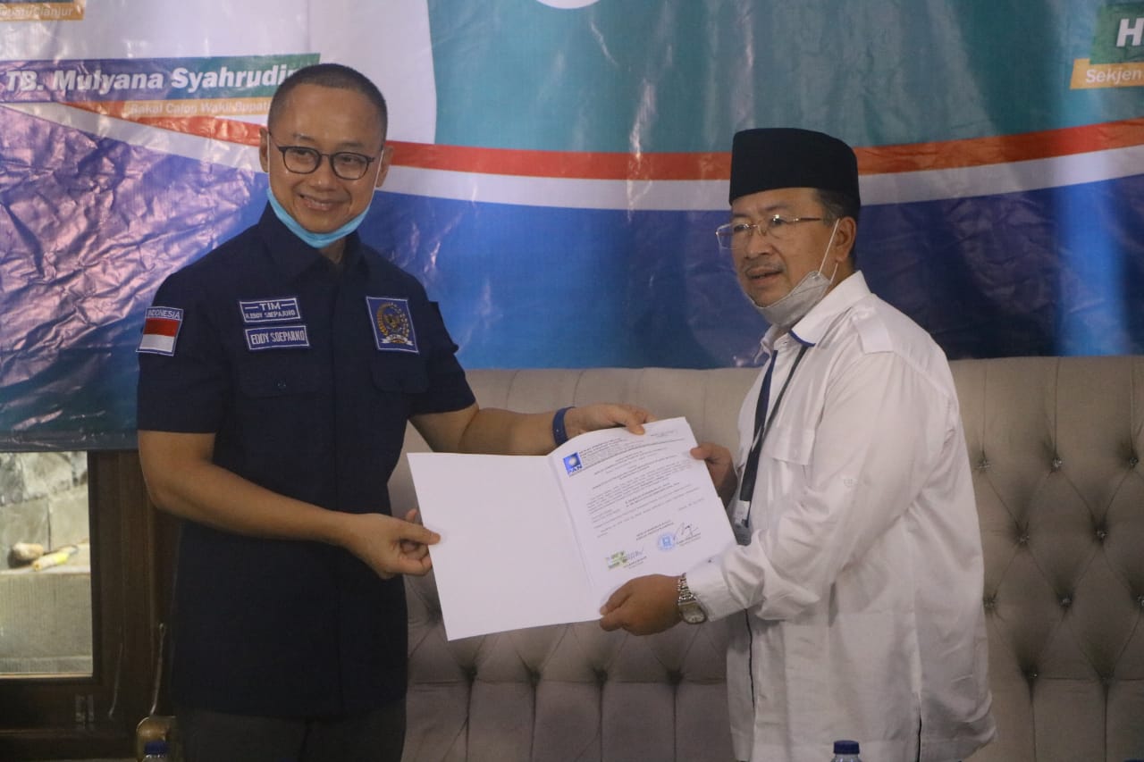  PAN Resmi Dukung Pasangan Herman Suherman- TB Mulyana Syahrudin di Pilkada Cianjur