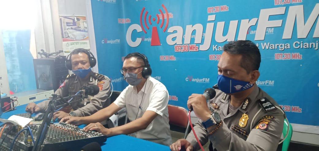  Sosialisasi OPS Patuh Lodaya, Polres Cianjur Kunjungi Radio Cianjur FM