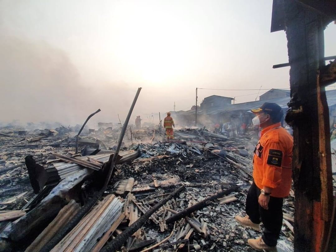  Pasar Ciranjang Ludes Terbakar, Bupati : Segera Kita Bangun Kembali