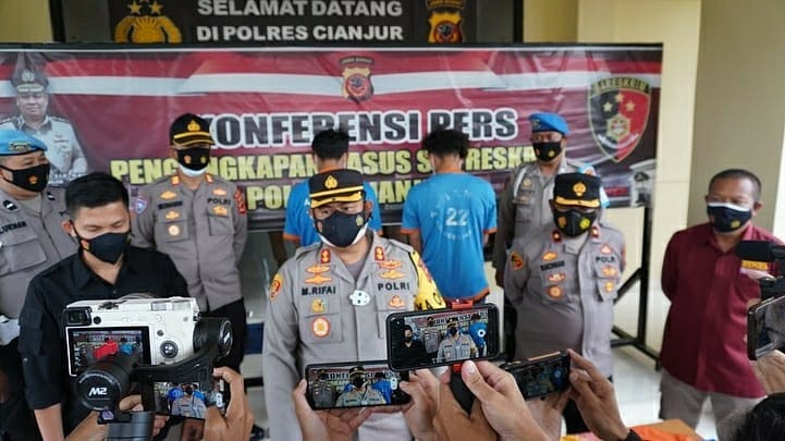  Pelaku Pembacokan Pemotor di Warungkondang Cianjur Ditangkap