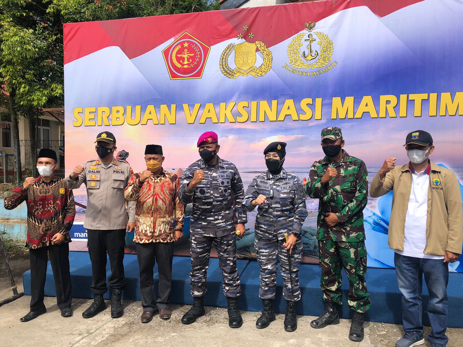  TNI Angkatan Laut Lantamal III Sasar Capaian Vaksinasi Daerah rendah
