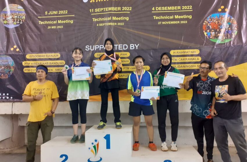 Dua Atlit Putri Pelajar Asal Cianjur Borong Juara di Kejuaran Tenis Meja Liga Pelajar se-Jawa Barat