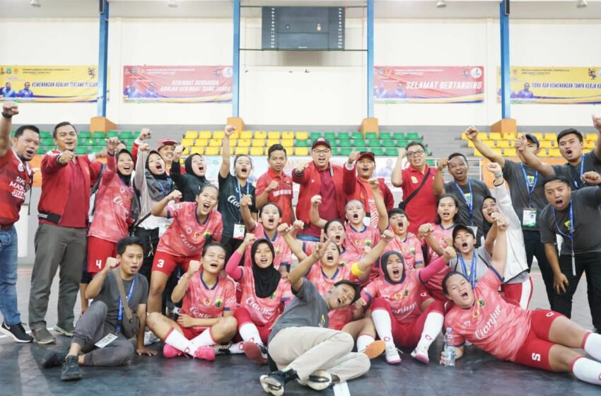  Tim Fustal Putri Cianjur Raih Medali Perak  di Porprov XIV Jawa Barat