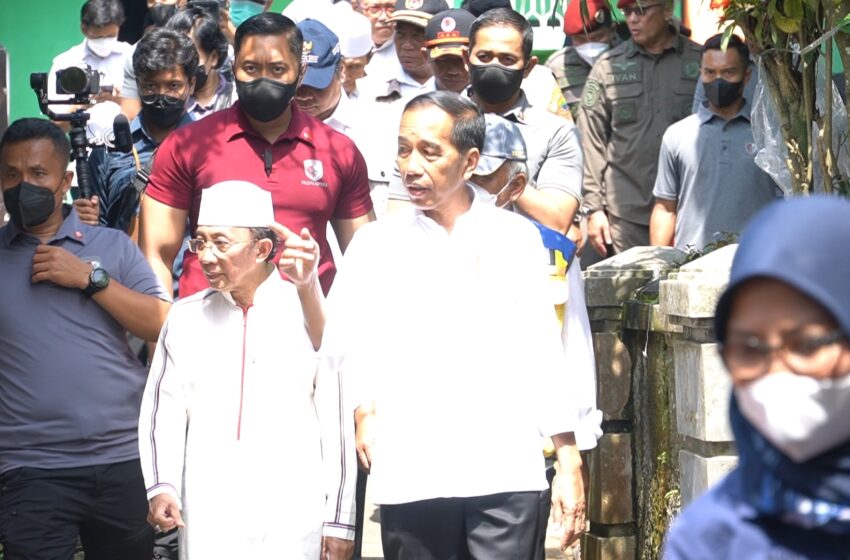  Dampak Gempa Cianjur, Jokowi Tinjau Ponpes Darul Falah Jambudipa Warungkondang