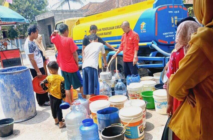 Dikirim Air Bersih, Warga Sindangjaya Ciranjang: Hatur Nuhun Perumdam!