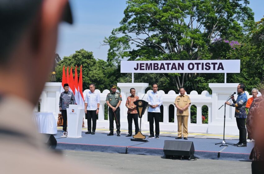 Presiden Jokowi Resmikan Jembatan Otista Kota Bogor