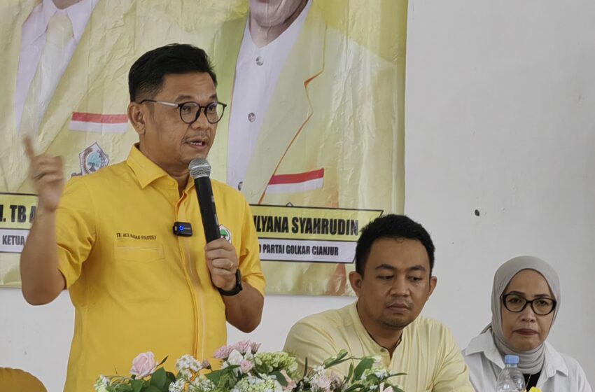  Tubagus Ace Hasan Syadzily Tekankan Kader Golkar di Cianjur Solid Menangkan Pasangan Deden-Efa