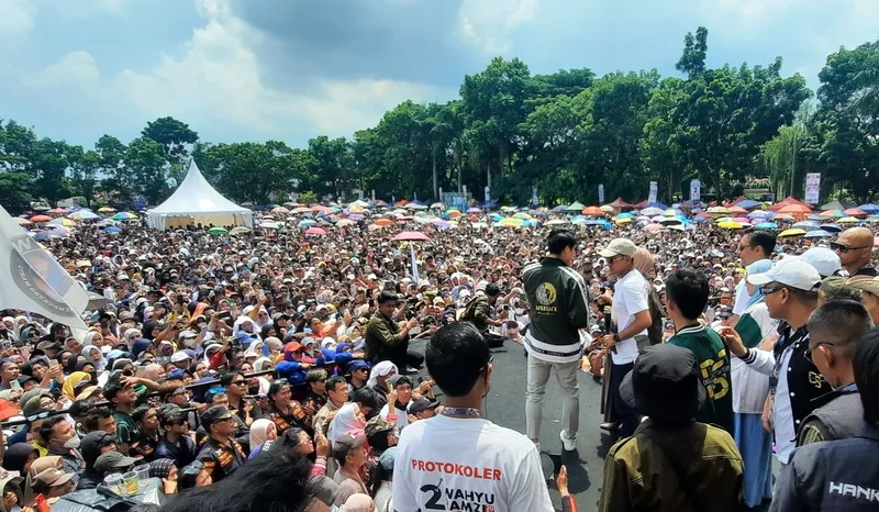  Lesti Kejora Ramaikan Kampanye Akbar Paslon Bupati Cianjur, Wahyu-Ramzi