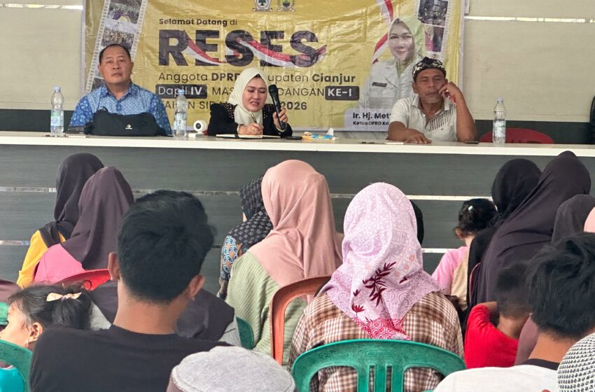 Ketua DPRD Cianjur Metty Triantika Reses di Dapil IV, Bahas Sampah hingga Fasilitas Ibadah